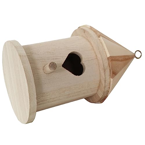 KONTONTY Vogelhäuschen aus Holz Herzform Tür für Garten Vogelnest Futterspender Vogelbedarf Heimdekoration Haustier-Vogelnest KONTONTY Vogelhäuschen aus Holz Herzform Tür für Garten Vogelnest Futterspender Vogelbedarf Heimdekoration Haustier-Vogelnest von KONTONTY