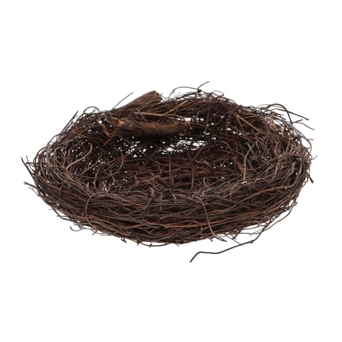KONTONTY Vogel-Nest Rattan Deko Für Garten Und Innenräume Handgefertigtes Großes Vogelnest Einzigartiges Design Für -Dekoration Und Natürliche Ihrem Zuhause von KONTONTY