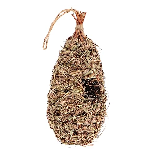 KONTONTY Vogelnest aus Stroh Vogelhaus Balkon Simulation Vogelnest hängend Vogelstrohnest haustierbedarf pflanzendeko Bird cage Bird Toys Künstliches Vogelnest Vogelbrutnest aus Stroh Gras KONTONTY Vogelnest aus Stroh Vogelhaus Balkon Simulation Vogelnest hängend Vogelstrohnest haustierbedarf pflanzendeko Bird cage Bird Toys Künstliches Vogelnest Vogelbrutnest aus Stroh Gras von KONTONTY