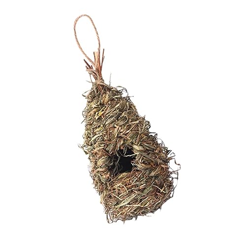 KONTONTY Vogelnestdekorationen Vogelhaus für Garten Vogel Zuhause Strohhaus hängend handgewebter Vogel Vogelhaus im Freien Vogelhäuschen für draußen Vogelnest Stroh Gras KONTONTY Vogelnestdekorationen Vogelhaus für Garten Vogel Zuhause Strohhaus hängend handgewebter Vogel Vogelhaus im Freien Vogelhäuschen für draußen Vogelnest Stroh Gras von KONTONTY