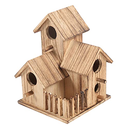 KONTONTY Vogelhütte Vogelbett großes Vogelnest aus Holz Vogelhäuschen für draußen Nistkasten für Kanarienvögel Papageien KONTONTY Vogelhütte Vogelbett großes Vogelnest aus Holz Vogelhäuschen für draußen Nistkasten für Kanarienvögel Papageien von KONTONTY