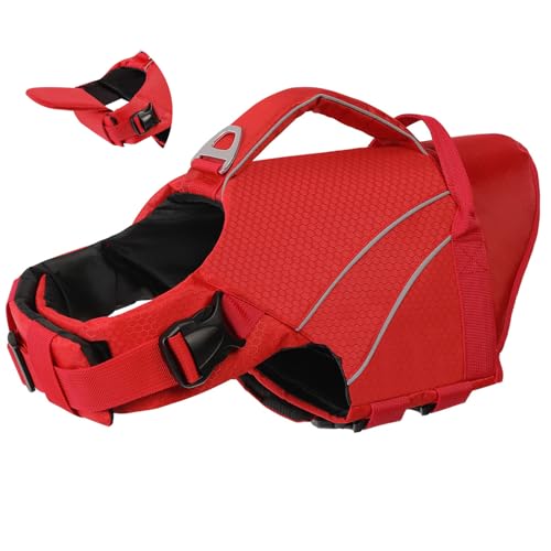 Hunde Schwimmweste,Hundeschwimmweste Mittelgroße mit abnehmbarem Frontauftrieb & Reflektoren, Rettungsweste für Hunde zum Bootfahren,Kanufahren,Schwimmen,Surfen,Größe XS-XXL| KONVINIT Dog Life Jacket Hunde Schwimmweste,Hundeschwimmweste Mittelgroße mit abnehmbarem Frontauftrieb & Reflektoren, Rettungsweste für Hunde zum Bootfahren,Kanufahren,Schwimmen,Surfen,Größe XS-XXL| KONVINIT Dog Life Jacket von KONVINIT