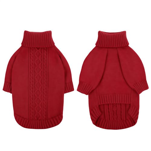 KONVINIT Hundepullover Grosse Hund Winter Warmer Sweater für Hunde Dog Jumper für Kleine &Mittelgroße &Große Hunde von KONVINIT