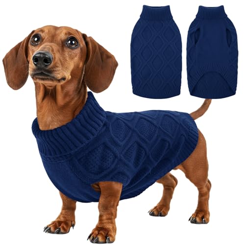 KONVINIT Hundepullover Grosse Hunde Winter Warm Hundemantel Haustier Pullover für Hunde, Pflegeleicht & Dehnbar, XS bis 2XL,für Chihuahua bis Labrador, auch für Dackel von KONVINIT