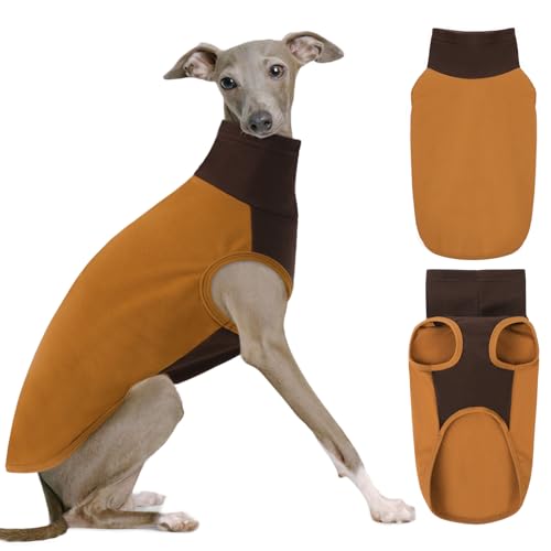 KONVINIT Hundepullover Mittelgroße Hunde, Fleece Hunde Pullover Winter Warm Rollkragen Hundepulli Stretch Hunde Sweatshirt Hunde Pyjama Hundemantel für Innen- und Außenbereich KONVINIT Hundepullover Mittelgroße Hunde, Fleece Hunde Pullover Winter Warm Rollkragen Hundepulli Stretch Hunde Sweatshirt Hunde Pyjama Hundemantel für Innen- und Außenbereich von KONVINIT