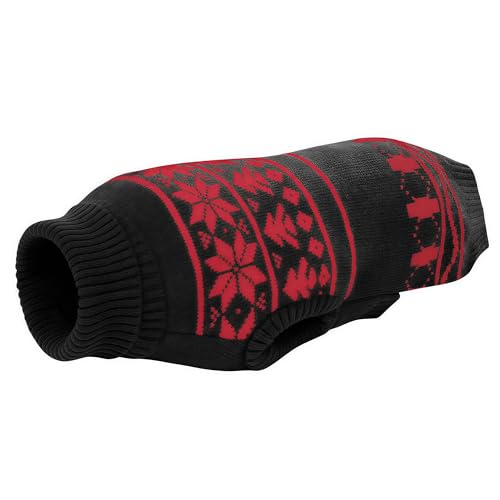 KONVINIT Hundepullover Weihnachten Grosse Hunde Weihnachts Hundepulli Elastisch, Leicht & mit Stylischem Rollkragen Weihnachtsoutfit,Größen XS bis 2XL von KONVINIT