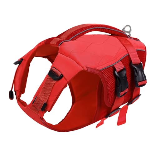 KONVINIT Schwimmweste Hund,Hundeschwimmweste,Schwimmwesten für Hunde -Dog Life Jacket für Kleine Mittel Große Hunde zum Bootfahren,Schwimmen,Surfen,Größenverstellbar mit Griff und Reflektoren KONVINIT Schwimmweste Hund,Hundeschwimmweste,Schwimmwesten für Hunde -Dog Life Jacket für Kleine Mittel Große Hunde zum Bootfahren,Schwimmen,Surfen,Größenverstellbar mit Griff und Reflektoren von KONVINIT