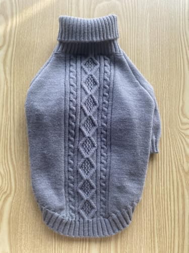 KONVINIT XXL Großer Hund Pullover Klassisches Muster mit Rollkragen für große Rassen,Weihnachtspullover für für Klein Mittelgroße Hunde von KONVINIT