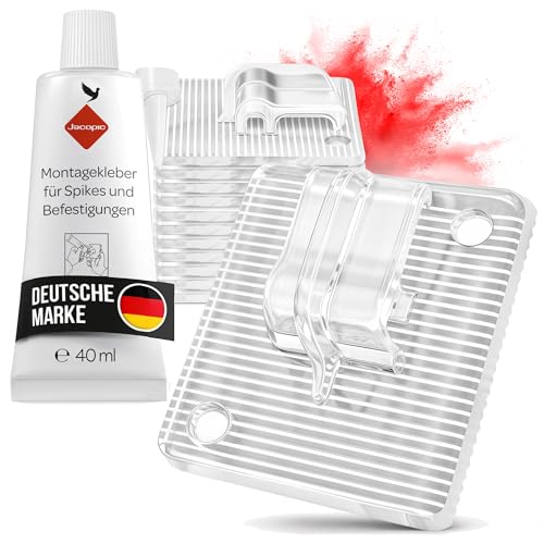 KONZEPT 40 Stück Klebehaken zur Befestigung für Katzennetz am Balkon, mit Montagekleber 40ml, extra stark – transparent, klein, Haken ohne Bohren, wetterfest, Outdoor geeignet KONZEPT 40 Stück Klebehaken zur Befestigung für Katzennetz am Balkon, mit Montagekleber 40ml, extra stark – transparent, klein, Haken ohne Bohren, wetterfest, Outdoor geeignet von KONZEPT