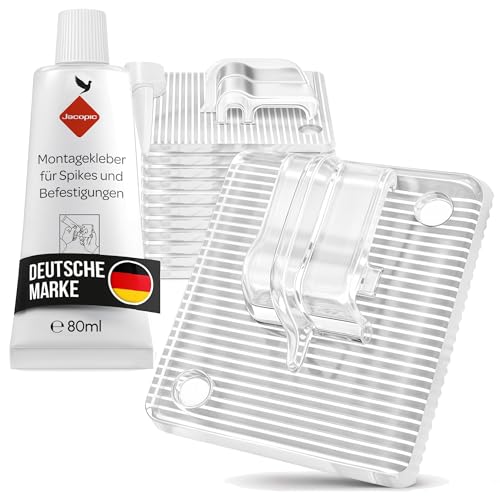 KONZEPT 80 Stück Klebehaken zur Befestigung für Katzennetz am Balkon, mit Montagekleber 80ml, extra stark – transparent, klein, Haken ohne Bohren, wetterfest, Outdoor geeignet KONZEPT 80 Stück Klebehaken zur Befestigung für Katzennetz am Balkon, mit Montagekleber 80ml, extra stark – transparent, klein, Haken ohne Bohren, wetterfest, Outdoor geeignet von KONZEPT