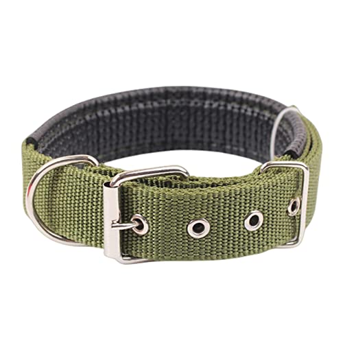 KOOBS Hundegeschirr Massives Hundehalsband Nylon Hundehalsband Für Kleine Mittelgroße Bis Große Hunde Teddy Corgi Pit Bull Bulldogge Beagle-A,L KOOBS Hundegeschirr Massives Hundehalsband Nylon Hundehalsband Für Kleine Mittelgroße Bis Große Hunde Teddy Corgi Pit Bull Bulldogge Beagle-A,L von KOOBS