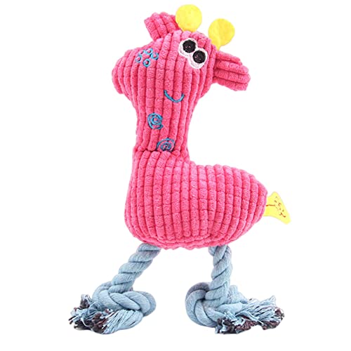 KOOBS Hundespielzeug 2P Niedliche Plüsch Seil Haustier Kleiner Hund Interaktive Spielzeughirschpuppe Welpe Spiel Bite Toy Dog Training Accessoire-Red,One Size KOOBS Hundespielzeug 2P Niedliche Plüsch Seil Haustier Kleiner Hund Interaktive Spielzeughirschpuppe Welpe Spiel Bite Toy Dog Training Accessoire-Red,One Size von KOOBS