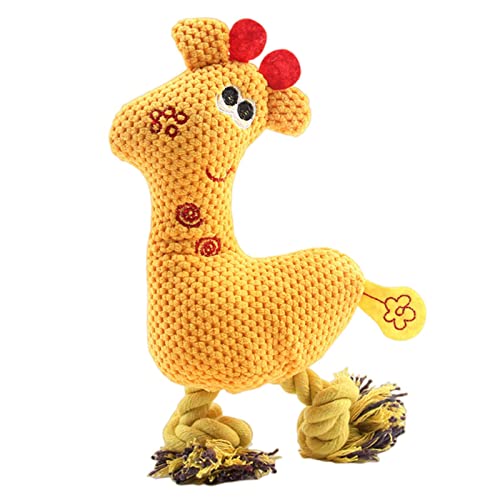 KOOBS Hundespielzeug 2P Niedliche Plüsch Seil Haustier Kleiner Hund Interaktive Spielzeughirschpuppe Welpe Spiel Bite Toy Dog Training Accessoire-Yellow,One Size KOOBS Hundespielzeug 2P Niedliche Plüsch Seil Haustier Kleiner Hund Interaktive Spielzeughirschpuppe Welpe Spiel Bite Toy Dog Training Accessoire-Yellow,One Size von KOOBS