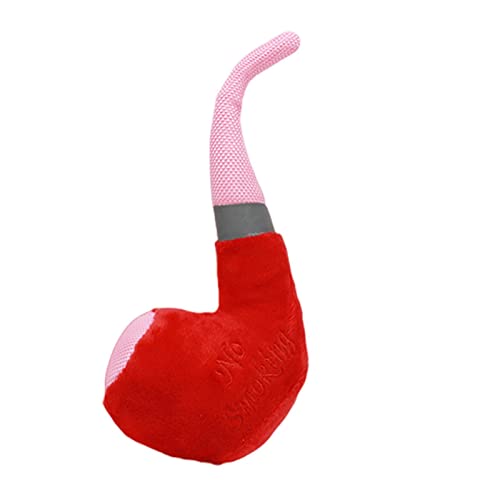 KOOBS Hundespielzeug 2P Quietschende Katzenhundspielzeug Für Kleine Hunde Plüschschuhen Pfeife Haustier Kaut Spielzeug Haustier Accessoires Welpenprodukte-Red Pipe von KOOBS