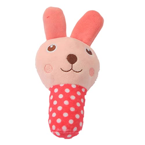 KOOBS Hundespielzeug 2Pc Pet Toys Plush Squeaky Toys Anti-Bite Clean Welpen Training Spielzeug Weiches Gemüse Früchte Haustier Vorräte-Rabbit von KOOBS