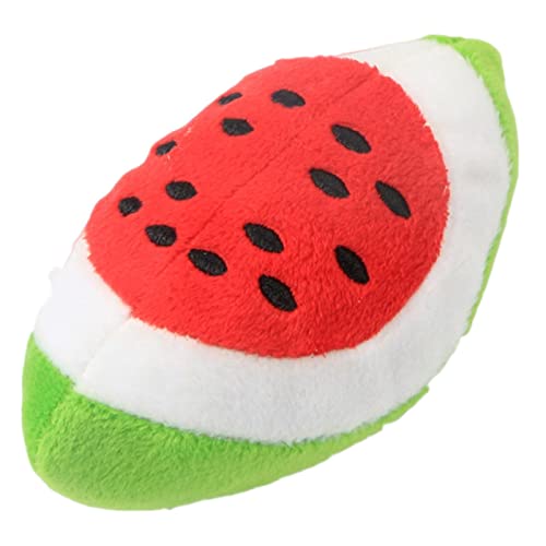 KOOBS Hundespielzeug 2Pc Pet Toys Plush Squeaky Toys Anti-Bite Clean Welpen Training Spielzeug Weiches Gemüse Früchte Haustier Vorräte-Watermelon KOOBS Hundespielzeug 2Pc Pet Toys Plush Squeaky Toys Anti-Bite Clean Welpen Training Spielzeug Weiches Gemüse Früchte Haustier Vorräte-Watermelon von KOOBS