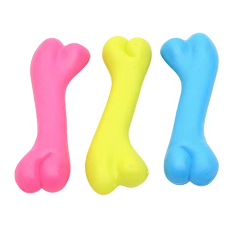 KOOBS Hundespielzeug 3Pcs Kleines Hund Haustier Spielzeug Gummi Anti-Bite Hundespielzeug Zähne Reinigung Kautes Training Spielzeug Kinderkrankheiten Sporen-Chicken Bones KOOBS Hundespielzeug 3Pcs Kleines Hund Haustier Spielzeug Gummi Anti-Bite Hundespielzeug Zähne Reinigung Kautes Training Spielzeug Kinderkrankheiten Sporen-Chicken Bones von KOOBS