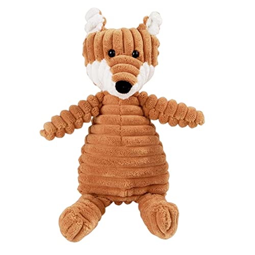 KOOBS Hundespielzeug Cord -Hundespielzeug Für Große Große Hunde Tierform Plüsch Haustier Welpe Quietschende Bissfestspielzeug Haustier Vorräte-Fox KOOBS Hundespielzeug Cord -Hundespielzeug Für Große Große Hunde Tierform Plüsch Haustier Welpe Quietschende Bissfestspielzeug Haustier Vorräte-Fox von KOOBS