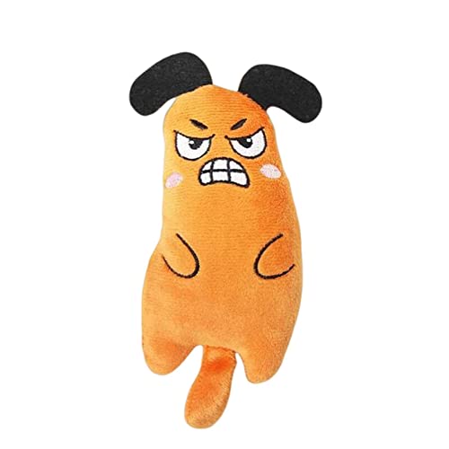 KOOBS Hundespielzeug Katzenspielzeug Lustige Interaktive Plüsch -Katzen -Spielzeug Mini -Zahnen Katzenspielzeug Kätzchen Kautekauen Quietschende Spielzeug Haustier Accessoires-2P Orange KOOBS Hundespielzeug Katzenspielzeug Lustige Interaktive Plüsch -Katzen -Spielzeug Mini -Zahnen Katzenspielzeug Kätzchen Kautekauen Quietschende Spielzeug Haustier Accessoires-2P Orange von KOOBS