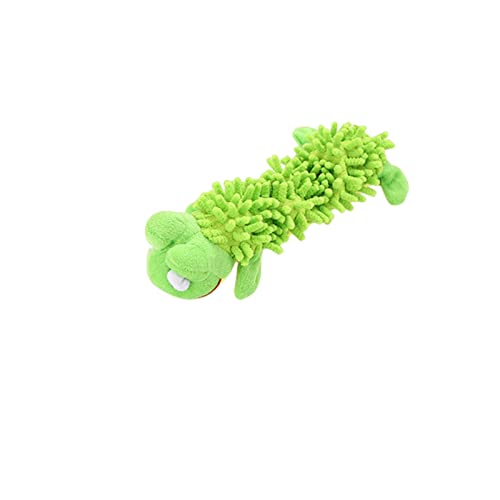 KOOBS Hundespielzeug Langlebige Haustierhund -Plüsch -Tierform Mit Quietscher Für Kleine Hundepuppenkauen Reinigungsspielzeug-Green Frog,As The Pictures von KOOBS