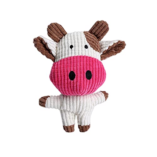 KOOBS Hundespielzeug Niedliches Plüschspielzeug Squeak Haustier Tierplüschspielzeughund Chew Squeak Whistle Hundespielzeug-Cow KOOBS Hundespielzeug Niedliches Plüschspielzeug Squeak Haustier Tierplüschspielzeughund Chew Squeak Whistle Hundespielzeug-Cow von KOOBS