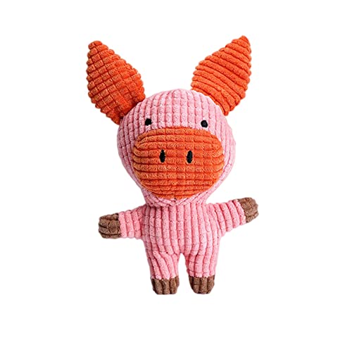 KOOBS Hundespielzeug Niedliches Plüschspielzeug Squeak Haustier Tierplüschspielzeughund Chew Squeak Whistle Hundespielzeug-Pig KOOBS Hundespielzeug Niedliches Plüschspielzeug Squeak Haustier Tierplüschspielzeughund Chew Squeak Whistle Hundespielzeug-Pig von KOOBS