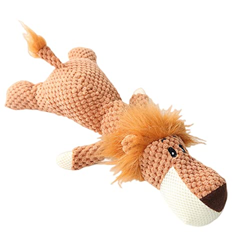 KOOBS Hundespielzeug Plüsch Cartoon Welpe Hunde Spielzeug Haustier Hund Kauen Quietschen Spielzeug Für Kleine Hunde Zähne Mahlen Haustierprodukte Hundezubehör-Lion KOOBS Hundespielzeug Plüsch Cartoon Welpe Hunde Spielzeug Haustier Hund Kauen Quietschen Spielzeug Für Kleine Hunde Zähne Mahlen Haustierprodukte Hundezubehör-Lion von KOOBS