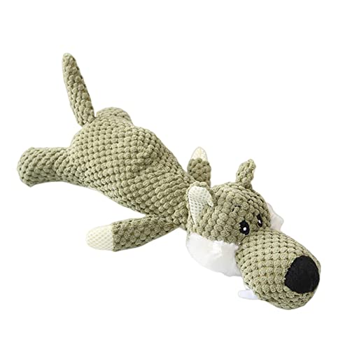 KOOBS Hundespielzeug Plüsch Cartoon Welpe Hunde Spielzeug Haustier Hund Kauen Quietschen Spielzeug Für Kleine Hunde Zähne Mahlen Haustierprodukte Hundezubehör-Wolf von KOOBS