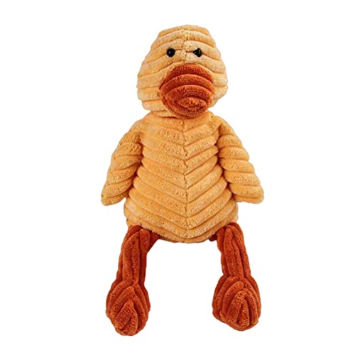 KOOBS Hundespielzeug Plüsch Hund Spielzeug Tierform Biss Resistant Quietschen Spielzeug Cord -Hundespielzeug Kleiner Hund Welpe Haustier Training Accessoires-Duck KOOBS Hundespielzeug Plüsch Hund Spielzeug Tierform Biss Resistant Quietschen Spielzeug Cord -Hundespielzeug Kleiner Hund Welpe Haustier Training Accessoires-Duck von KOOBS