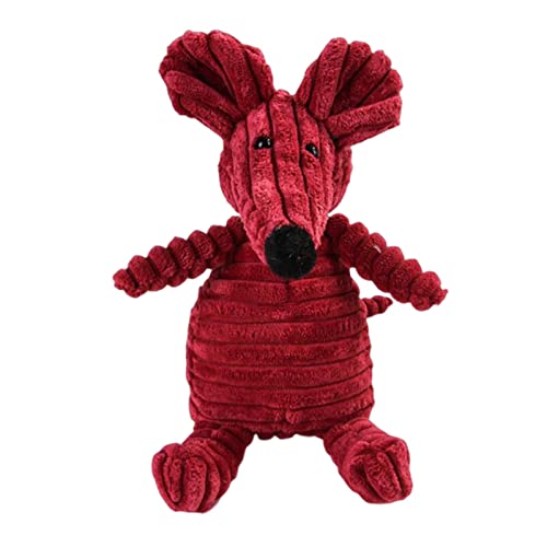KOOBS Hundespielzeug Plüsch Hund Spielzeug Tierform Biss Resistant Quietschen Spielzeug Cord -Hundespielzeug Kleiner Hund Welpe Haustier Training Accessoires-Mouse KOOBS Hundespielzeug Plüsch Hund Spielzeug Tierform Biss Resistant Quietschen Spielzeug Cord -Hundespielzeug Kleiner Hund Welpe Haustier Training Accessoires-Mouse von KOOBS