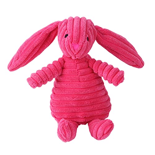 KOOBS Hundespielzeug Plüsch Hund Spielzeug Tierform Biss Resistant Quietschen Spielzeug Cord -Hundespielzeug Kleiner Hund Welpe Haustier Training Accessoires-Rabbit KOOBS Hundespielzeug Plüsch Hund Spielzeug Tierform Biss Resistant Quietschen Spielzeug Cord -Hundespielzeug Kleiner Hund Welpe Haustier Training Accessoires-Rabbit von KOOBS
