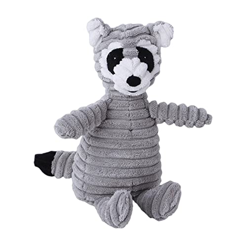 KOOBS Hundespielzeug Plüsch Hund Spielzeug Tierform Biss Resistant Quietschen Spielzeug Cord -Hundespielzeug Kleiner Hund Welpe Haustier Training Accessoires-Raccoon KOOBS Hundespielzeug Plüsch Hund Spielzeug Tierform Biss Resistant Quietschen Spielzeug Cord -Hundespielzeug Kleiner Hund Welpe Haustier Training Accessoires-Raccoon von KOOBS