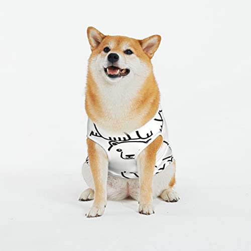 Hunde-Shirts mit Eisbär-Druck, Sommer, weich, atmungsaktiv, Hunde-T-Shirts, ärmellos, für große Hunde (XL-5XL) von KOOLR