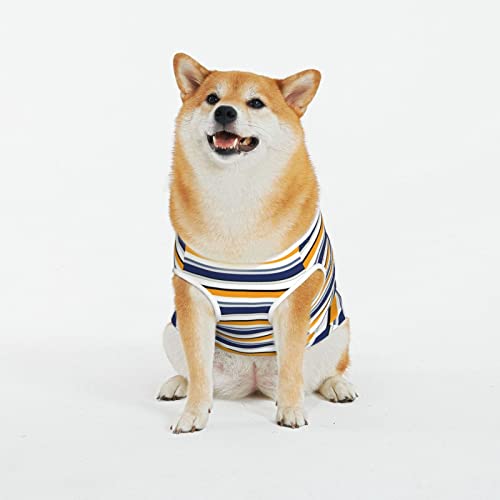 Hunde-T-Shirts, gestreift, für den Sommer, weich, atmungsaktiv, für große Hunde (XL-5XL) von KOOLR