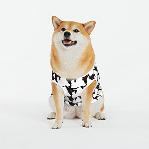 Hunde-T-Shirts mit Karate-Motiv, bedruckt, für den Sommer, weich, atmungsaktiv, für große Hunde (XL-5XL) von KOOLR