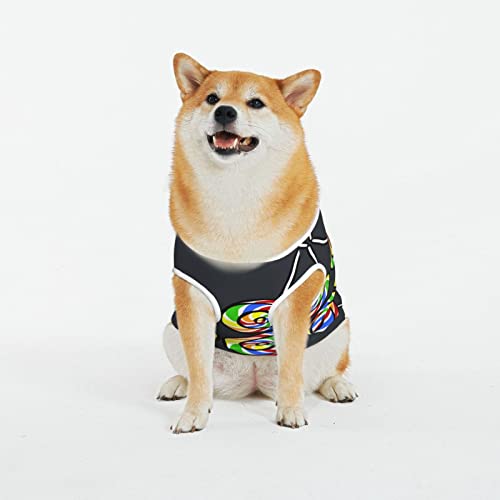 Hunde-T-Shirts mit Lollipop-Druck, weich, atmungsaktiv, für große Hunde (XL-5XL) von KOOLR
