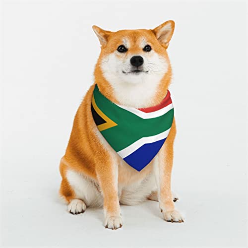 Hundehalstuch, Südafrika-Flagge, weich und atmungsaktiv, Dreieckstuch für große Hunde, mittelgroße und kleine Hunde, Katzen von KOOLR