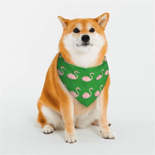 Hundehalstuch, handbemalt, Flamingo, Vogeldruck, weich und atmungsaktiv, Dreieckstuch für große Hunde, mittelgroße und kleine Hunde, Katzen Hundehalstuch, handbemalt, Flamingo, Vogeldruck, weich und atmungsaktiv, Dreieckstuch für große Hunde, mittelgroße und kleine Hunde, Katzen von KOOLR