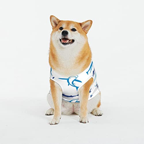 Supernatural Symbolen Hunde-Shirts mit schwarzem Druck, Sommer, weich, atmungsaktiv, Hunde-T-Shirts, Haustiere, ärmellose Weste für große Hunde (XL-5XL) von KOOLR