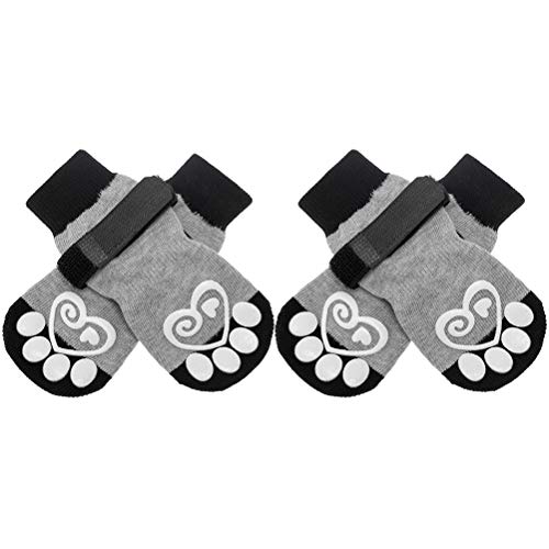 KOOLTAIL Hundesocken, rutschfest, für Hunde, Pfotenschutz, 2 Paar, verstellbare Hundesocken für Haustiere, draußen und drinnen KOOLTAIL Hundesocken, rutschfest, für Hunde, Pfotenschutz, 2 Paar, verstellbare Hundesocken für Haustiere, draußen und drinnen von KOOLTAIL