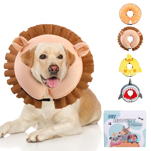 KOOLTAIL Alternative zu Hundekegel-Halsband-Alternative, weicher, aufblasbarer Hundekegel für kleine, mittelgroße und große Hunde, verstellbarer Donut-Halskegel für Hunde und Katzen nach Operationen, KOOLTAIL Alternative zu Hundekegel-Halsband-Alternative, weicher, aufblasbarer Hundekegel für kleine, mittelgroße und große Hunde, verstellbarer Donut-Halskegel für Hunde und Katzen nach Operationen, von KOOLTAIL