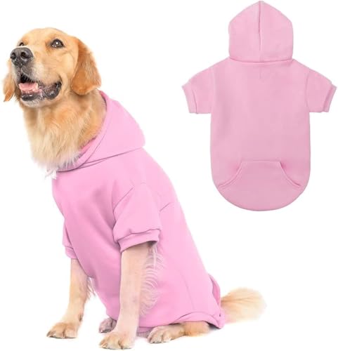 KOOLTAIL Basic Dog Hoodie - Hundejacke, Weicher und warmer Hunde-Kapuzenpullover mit Leinenloch und Tasche, Hunde-Wintermantel, Kaltwetterkleidung für XS-XXL Hunde KOOLTAIL Basic Dog Hoodie - Hundejacke, Weicher und warmer Hunde-Kapuzenpullover mit Leinenloch und Tasche, Hunde-Wintermantel, Kaltwetterkleidung für XS-XXL Hunde von KOOLTAIL