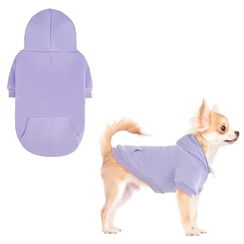 KOOLTAIL Basic Hunde-Kapuzenpullover – weicher und warmer Hunde-Kapuzenpullover mit Loch für die Leine und Tasche, Haustier-Wintermantel, kaltes Wetter, Kleidung, Sweatshirt für kleine, mittelgroße KOOLTAIL Basic Hunde-Kapuzenpullover – weicher und warmer Hunde-Kapuzenpullover mit Loch für die Leine und Tasche, Haustier-Wintermantel, kaltes Wetter, Kleidung, Sweatshirt für kleine, mittelgroße von KOOLTAIL