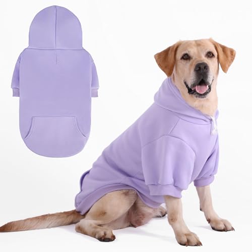 KOOLTAIL Basic Hunde-Kapuzenpullover – weicher und warmer Hunde-Kapuzenpullover mit Loch für die Leine und Tasche, Haustier-Wintermantel, kaltes Wetter, Kleidung, Sweatshirt für kleine, mittelgroße KOOLTAIL Basic Hunde-Kapuzenpullover – weicher und warmer Hunde-Kapuzenpullover mit Loch für die Leine und Tasche, Haustier-Wintermantel, kaltes Wetter, Kleidung, Sweatshirt für kleine, mittelgroße von KOOLTAIL
