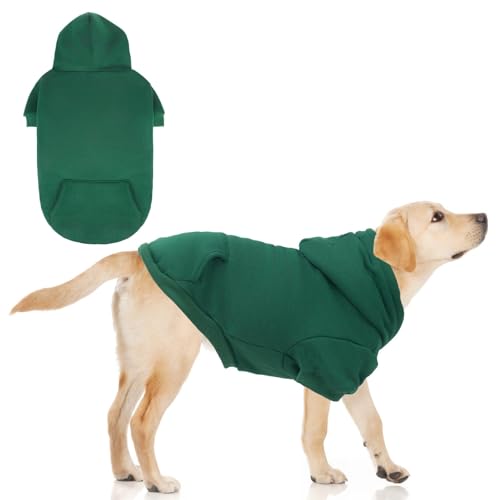 KOOLTAIL Basic Hunde-Kapuzenpullover – weicher und warmer Hunde-Kapuzenpullover mit Loch für die Leine und Tasche, Wintermantel für kaltes Wetter, Sweatshirt für kleine, mittelgroße und große Hunde, KOOLTAIL Basic Hunde-Kapuzenpullover – weicher und warmer Hunde-Kapuzenpullover mit Loch für die Leine und Tasche, Wintermantel für kaltes Wetter, Sweatshirt für kleine, mittelgroße und große Hunde, von KOOLTAIL