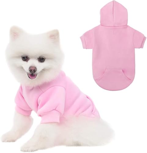 KOOLTAIL Basic Hunde-Kapuzenpullover – weicher und warmer Hunde-Kapuzenpullover mit Loch für die Leine und Tasche, Wintermantel für kaltes Wetter, für kleine, mittelgroße und große Hunde, Welpen, KOOLTAIL Basic Hunde-Kapuzenpullover – weicher und warmer Hunde-Kapuzenpullover mit Loch für die Leine und Tasche, Wintermantel für kaltes Wetter, für kleine, mittelgroße und große Hunde, Welpen, von KOOLTAIL