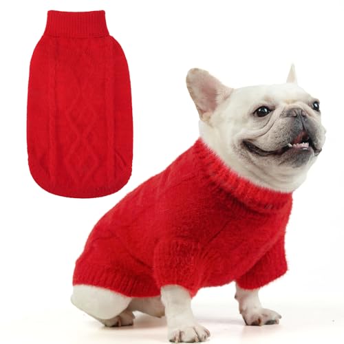 KOOLTAIL Fleece-Hundepullover, Rollkragen, warme Winterkleidung für kaltes Wetter, Samt, dick, weich, Haustier-Sweatshirt, Pullover, Outfit für kleine, mittelgroße und große Hunde, Welpen, Katzen, KOOLTAIL Fleece-Hundepullover, Rollkragen, warme Winterkleidung für kaltes Wetter, Samt, dick, weich, Haustier-Sweatshirt, Pullover, Outfit für kleine, mittelgroße und große Hunde, Welpen, Katzen, von KOOLTAIL