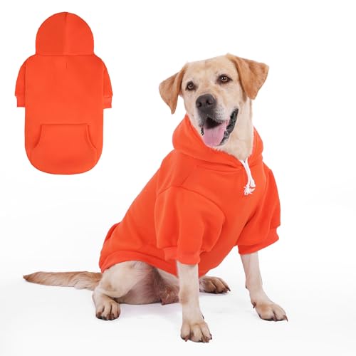 KOOLTAIL Hunde-Kapuzenpullover für Hunde, weich und warm, mit Loch für die Leine und Tasche, Haustier-Wintermantel, kaltes Wetter, Kleidung, Sweatshirt für kleine, mittelgroße und große Hunde, Welpen KOOLTAIL Hunde-Kapuzenpullover für Hunde, weich und warm, mit Loch für die Leine und Tasche, Haustier-Wintermantel, kaltes Wetter, Kleidung, Sweatshirt für kleine, mittelgroße und große Hunde, Welpen von KOOLTAIL