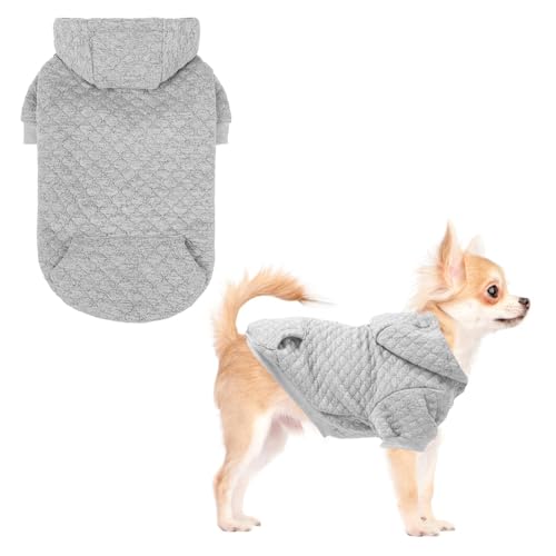 KOOLTAIL Hunde-Kapuzenpullover mit Hut und Tasche für kleine, mittelgroße und große Hunde, warmer, weicher Hundemantel für kaltes Wetter, Kleeblatt-Laminierte Baumwolle, Kapuzen-Sweatshirt für Welpen KOOLTAIL Hunde-Kapuzenpullover mit Hut und Tasche für kleine, mittelgroße und große Hunde, warmer, weicher Hundemantel für kaltes Wetter, Kleeblatt-Laminierte Baumwolle, Kapuzen-Sweatshirt für Welpen von KOOLTAIL