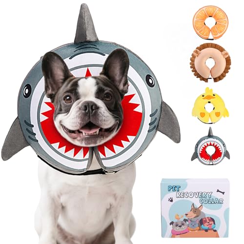 KOOLTAIL Hundekegel-Halsband Alternative nach Operationen, weicher, aufblasbarer Hundehalskegel für mittelgroße und große Hunde, verstellbares Haustier-Donut-Genesungshalsband mit verbessertem KOOLTAIL Hundekegel-Halsband Alternative nach Operationen, weicher, aufblasbarer Hundehalskegel für mittelgroße und große Hunde, verstellbares Haustier-Donut-Genesungshalsband mit verbessertem von KOOLTAIL